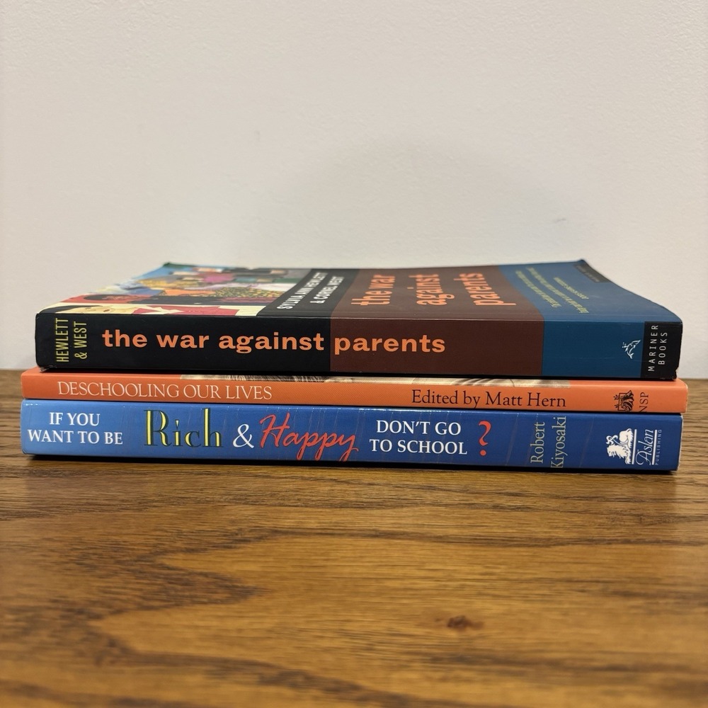 Books About Homeschooling Deschooling‎ Paperback Lot Of 3